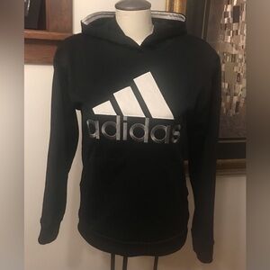 Adidas Black Hoodie (Womens/Youth) - Size Large (Youth 14-16) see measurements